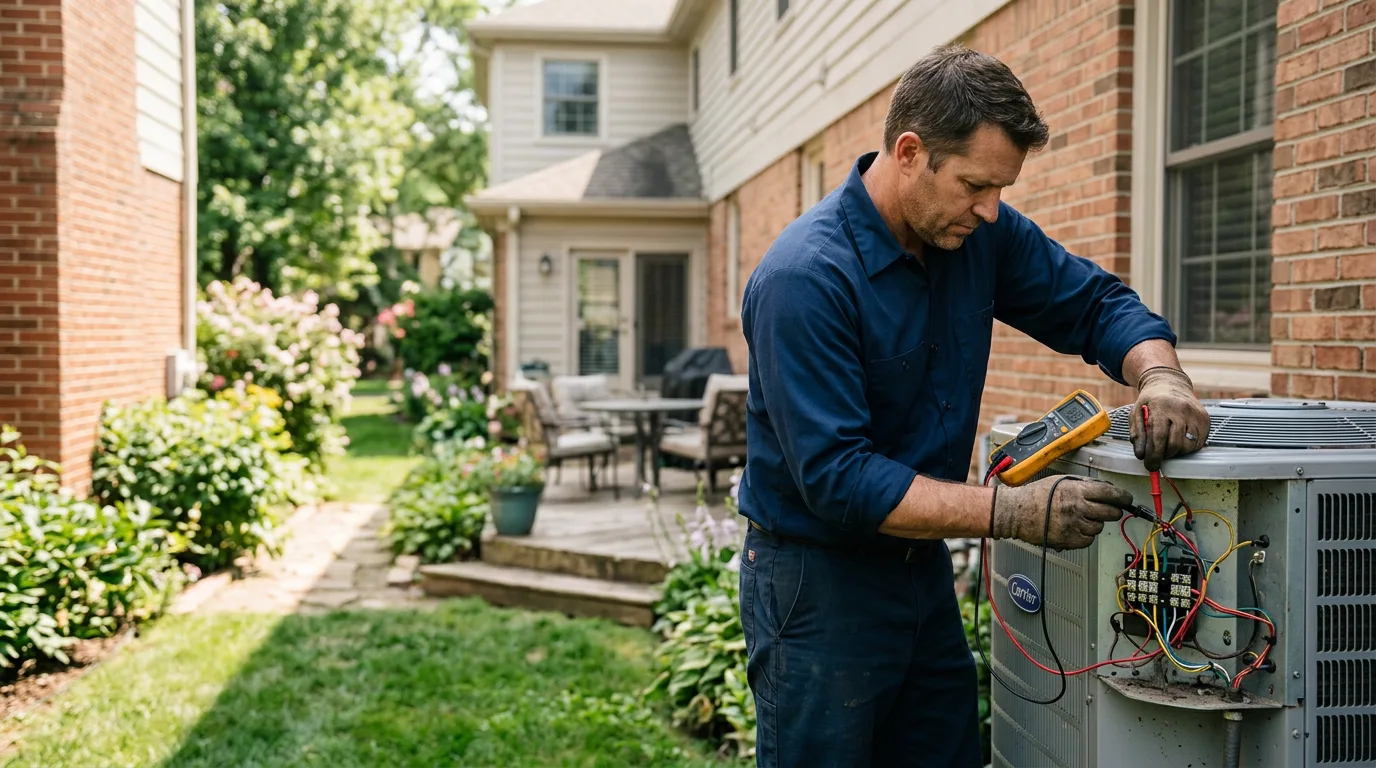 HVAC technician working near Parker, ID